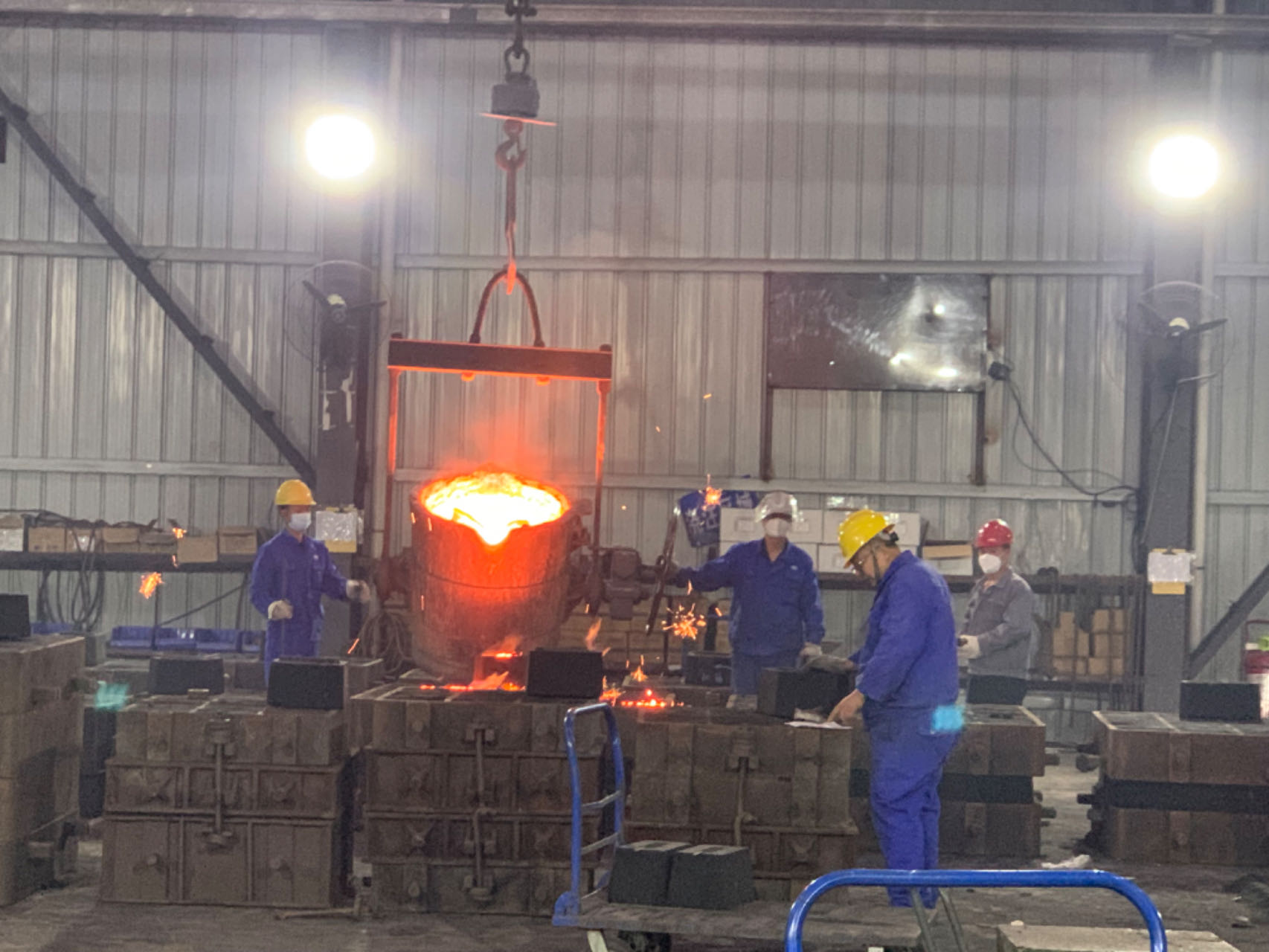 球墨铸铁浇注